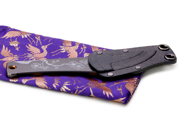 ROCKSTEAD, ROCKSTEAD CHOU, ROCKSTEAD CHOU-Etching, CHOU-Plum, Neckknife, neck knife, EDC, EDC Messer, EDC knife, Every Day Carry Messer, Every Day Carry knife, YXR-7, Klingenstahl YXR-7, blade steel YXR-7