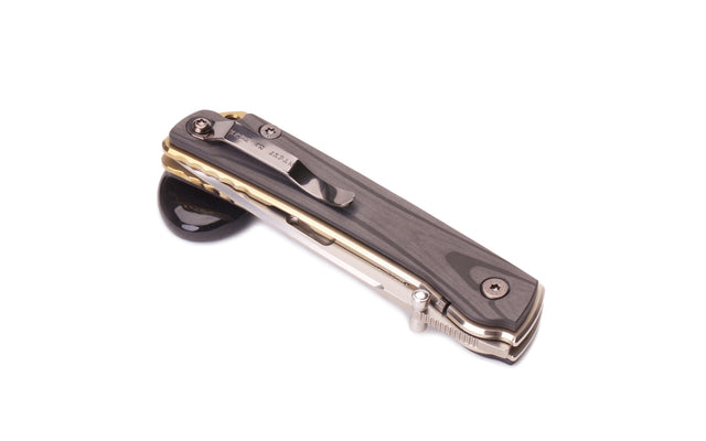 ROCKSTEAD, ROCKSTEAD HIGO Ⅱ X-CF-ZDP (Silver Gold), HIGO Ⅱ X-CF-ZDP (Silver Gold), ROCKSTEAD HIGO, HIGO, ROCKSTEAD Klappmesser, ROCKSTEAD folding knife, EDC Messer, EDC knife, Klingenstahl ZDP-189, blade steel ZDP-189, Taschenmesser, pocket knife