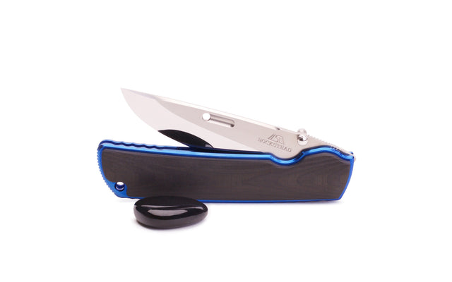 ROCKSTEAD, ROCKSTEAD HIGO Ⅱ X-CF-ZDP (BLUE), HIGO Ⅱ X-CF-ZDP (BLUE), ROCKSTEAD HIGO, HIGO, ROCKSTEAD Klappmesser, ROCKSTEAD folding knife, EDC Messer, EDC knife, Klingenstahl ZDP-189, blade steel ZDP-189, Taschenmesser, pocket knife